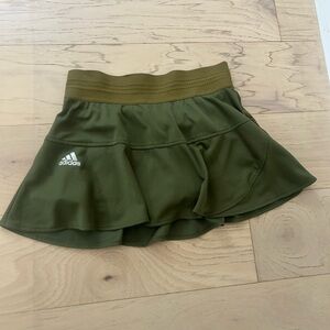 Adidas Khaki Green Flared Skirt